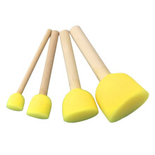 72Pcs Premium Yellow Sponge Brush Paint Set for Kids Art