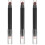 3Pcs ABS Eye Makeup Stick with Brush Light Brown Dual-End Home Tool 6