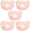 5Pcs Lightweight Pink Cat Cone Collar for After Surgery Protection 10