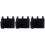 3Pcs Black Bedside Hanging Organizer Bags Multipurpose Storage Pouch 3