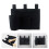 3Pcs Black Bedside Hanging Organizer Bags Multipurpose Storage Pouch 8