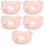 5Pcs Lightweight Pink Cat Cone Collar for After Surgery Protection 9
