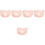 5Pcs Lightweight Pink Cat Cone Collar for After Surgery Protection 6