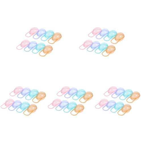 40Pcs Portable Pacifier Holder Cases Assorted Color Baby Storage Boxes 1