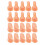 60Pcs Durable Chocolate Practice Nail Art Fingers for Beginners 1
