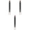 3Pcs ABS Eye Makeup Stick with Brush Light Brown Dual-End Home Tool 5