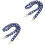 2Pcs Blue Bag Chain Strap DIY Replacement Handbag Shoulder Purse 5
