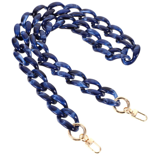 2Pcs Blue Bag Chain Strap DIY Replacement Handbag Shoulder Purse