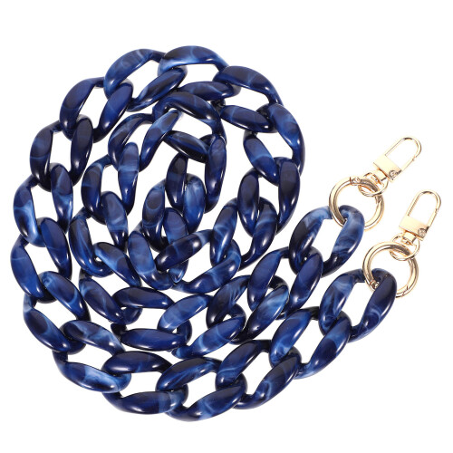 2Pcs Blue Bag Chain Strap DIY Replacement Handbag Shoulder Purse 1