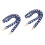 2Pcs Blue Bag Chain Strap DIY Replacement Handbag Shoulder Purse 6