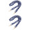 2Pcs Blue Bag Chain Strap DIY Replacement Handbag Shoulder Purse 7