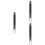 3Pcs ABS Eye Makeup Stick with Brush Light Brown Dual-End Home Tool 8
