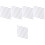 50Pcs Plastic Triangle Drawing Ruler Clear Transparent Measuring Scale 5