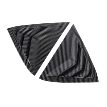 Hintere Seitenfenster-Louver-Abdeckung für Fiesta MK7 7.5 2008–2017 Carbon-Fiber-Style