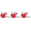 3Pièces Tablier Poule Rouge Protège 4