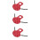 3Pièces Tablier Poule Rouge Protège 8