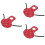 3Pièces Tablier Poule Rouge Protège 6
