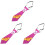 3Pièces Cravates Décoratives Violet Halloween Pour Soirée Costume 4