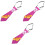 3Pièces Cravates Décoratives Violet Halloween Pour Soirée Costume 5