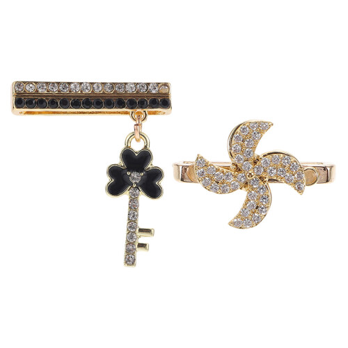 2Pièces Charms Bracelet Montre Métal Décor