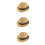 3Pièces Chapeau Mode Bande Protection Khaki 8