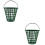 2Pièces Panier De Golf Vert Portable Avec 8