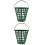 2Pièces Panier De Golf Vert Portable Avec 7