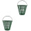 2Pièces Panier De Golf Vert Portable Avec 5
