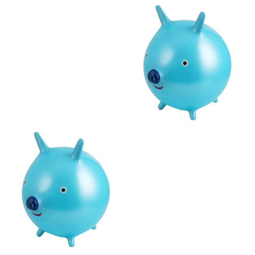 2Pcs Sky- Bouncing Ball Thick PVC Cartoon Play Toy 2