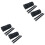 4Pcs Black Saddlebags for Motorcycle with Waterproof Storage 3