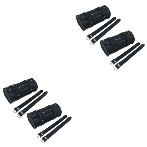 4Pcs Black Saddlebags for Motorcycle with Waterproof Storage 2