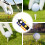 2Pcs Multi-Color Golf Tee Holder Set with Ball Marker Divot Tool Keys 11