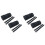 4Pcs Black Saddlebags for Motorcycle with Waterproof Storage 2
