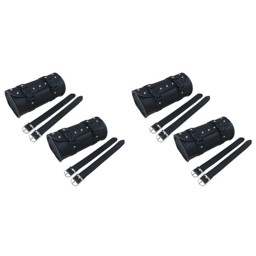4Pcs Black Saddlebags for Motorcycle with Waterproof Storage 1