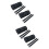 4Pcs Black Saddlebags for Motorcycle with Waterproof Storage 7