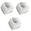300Pcs Disposable Headrest Covers White Soft Nonwoven Face Hole Covers 3