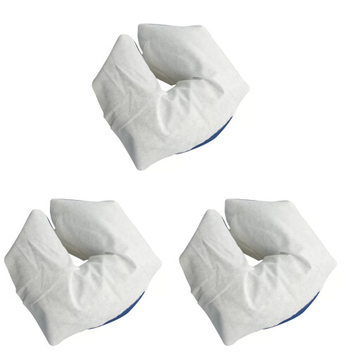 300Pcs Disposable Headrest Covers White Soft Nonwoven Face Hole Covers 1