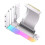 Vertical GPU Mounting Bracket with PCI-E 4.0 X16 Riser Cable Video Card Support Kit 90 Degree Right Angle White 1