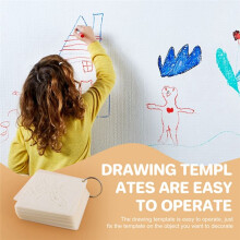 60 Pieces Painting Template DIY Template Drawing Stencils Reusable Wall Stencils for Painting for Wall Home