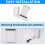 Vertical GPU Mounting Bracket with PCI-E 4.0 X16 Riser Cable Video Card Support Kit 90 Degree Right Angle White 8