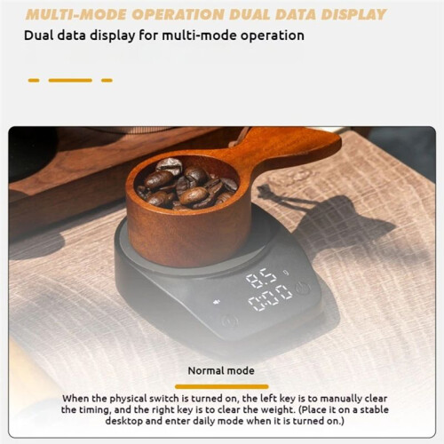 Coffee  Scale, Italian Coffee Bean Weighing Scale, Kitchen Small 0.1g Coffee Electronic Waterproof Scale 1