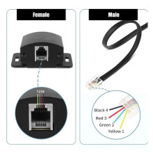 Car Amplifier Volume Control Cable with Stereo Bass Knob Dashboard Mount Gain Regulator Cord for Audio Amplifier 5m 4Pin