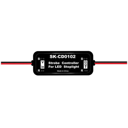 Strobe Controller Brake Light Flasher Module for Car LED Brake Stop Light Lamp 12V-16V LED Flash Tail Stop, SK-CD0102