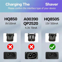 15V HQ8505 Type-C Shaver Adapter ChargingConverter for Norelco One Blade Pro QP6520 QP6530QP6510 BeardTrimmer A