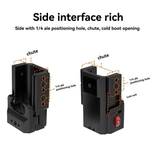 Camera Cage for  Osmo Pocket 3 Expansion Adapter Protective Bezel Frame Handle Bracket, Cold Shoe Quick Mount 2