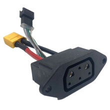 For Super Soco Lithium Battery Connector Charger Socket Circular for Super Soco Tc Ts Tsx Cu Round Needle