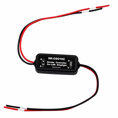 Strobe Controller Brake Light Flasher Module for Car LED Brake Stop Light Lamp 12V-16V LED Flash Tail Stop, SK-CD0100 2