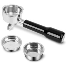 51mm Stainless Steel Portafilter with 2 Spouts for Donlim and CASABREWS Espresso Machine CM5418, 3700Essential