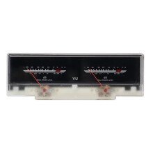 Double Pointer VU Meter Stereo Audio Amplifier Board DB Sound Level Indicator Meter Adjustable Backlight with Driver