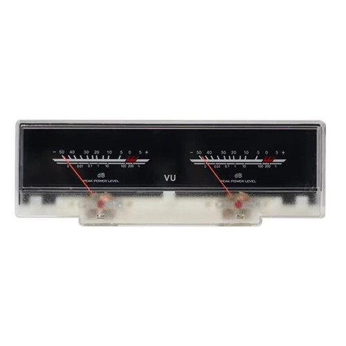 Double Pointer VU Meter Stereo Audio Amplifier Board DB Sound Level Indicator Meter Adjustable Backlight with Driver